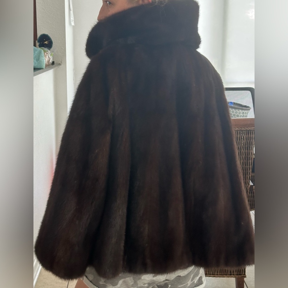 Elegant Brown Fur Coat